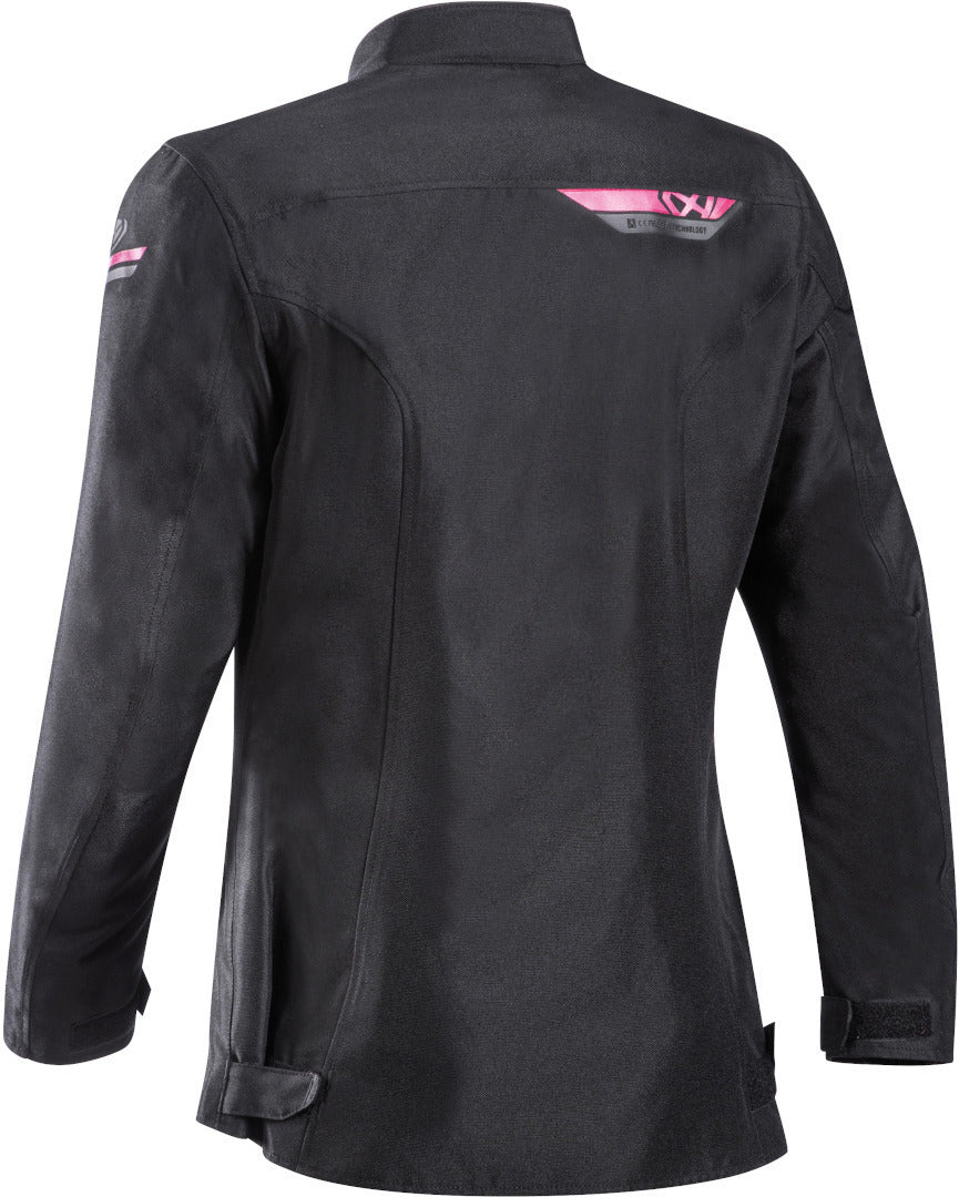 Ixon Slash Lady Black/Fuchsia Textile Womens Jacket - EasyR