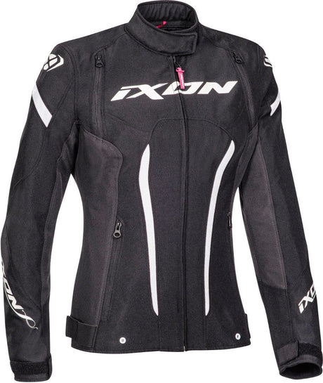 Ixon Striker Lady Black/White Textile Womens Jacket - EasyR