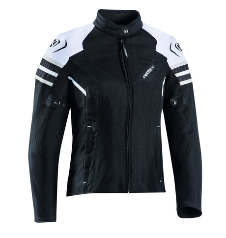 Ixon Ilana Evo Black/White Textile Womens Jacket - EasyR