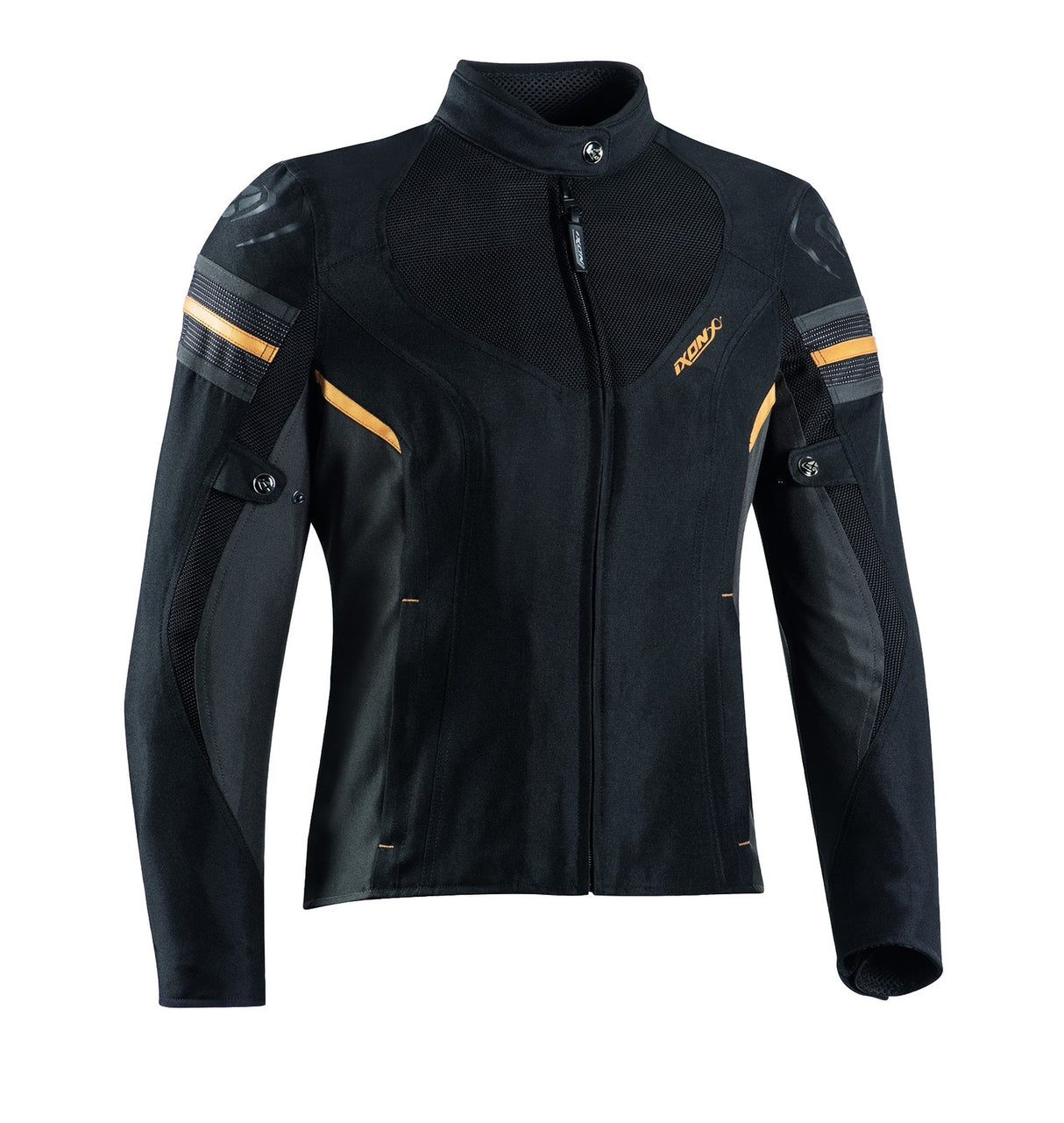 Ixon Ilana Evo Black/Anthracite/Gold Textile Womens Jacket - EasyR