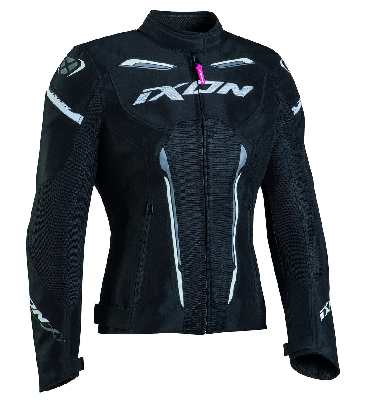 Ixon Striker Air WP Lady Black/White Textile Womens Jacket - EasyR