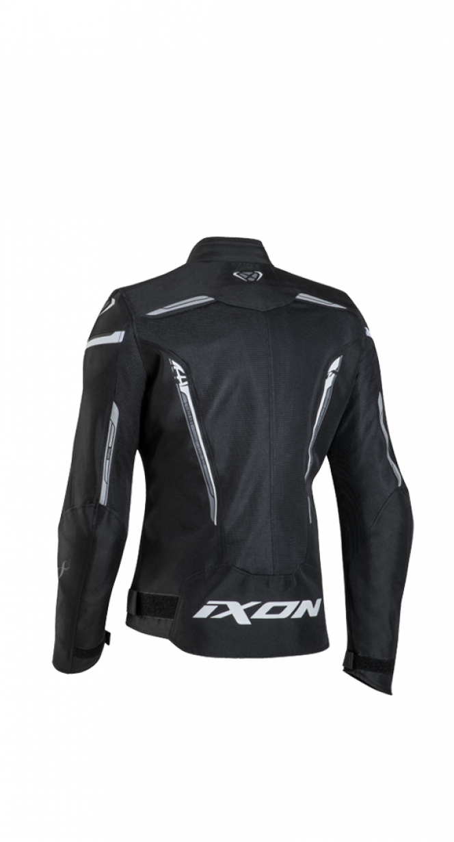 Ixon Striker Air WP Lady Black/White Textile Womens Jacket - EasyR