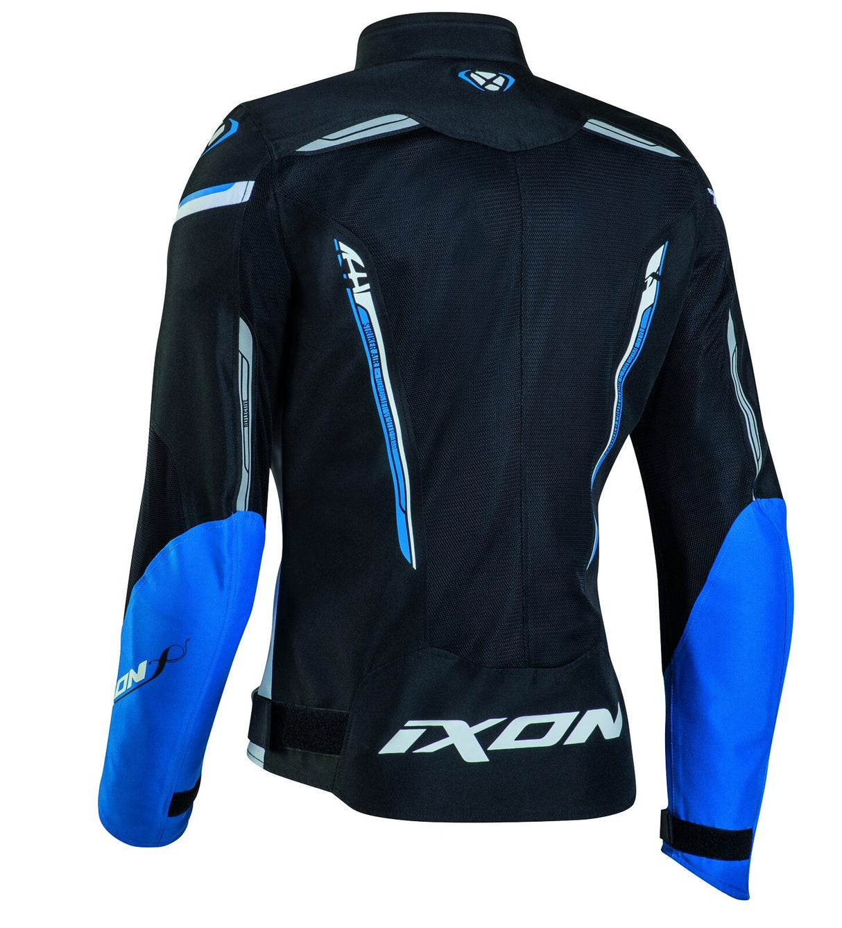 Ixon Striker Air WP Lady Black/White/Blue Textile Womens Jacket - EasyR