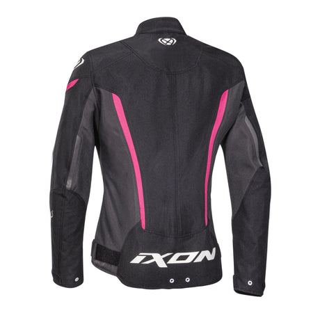 Ixon Striker Black/Fuchsia Kids Girls Textile Jacket - EasyR
