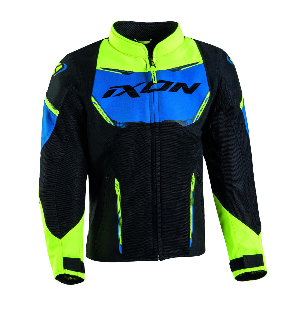 Ixon Striker Air Black/Blue/Yellow Kids Textile Jacket - EasyR