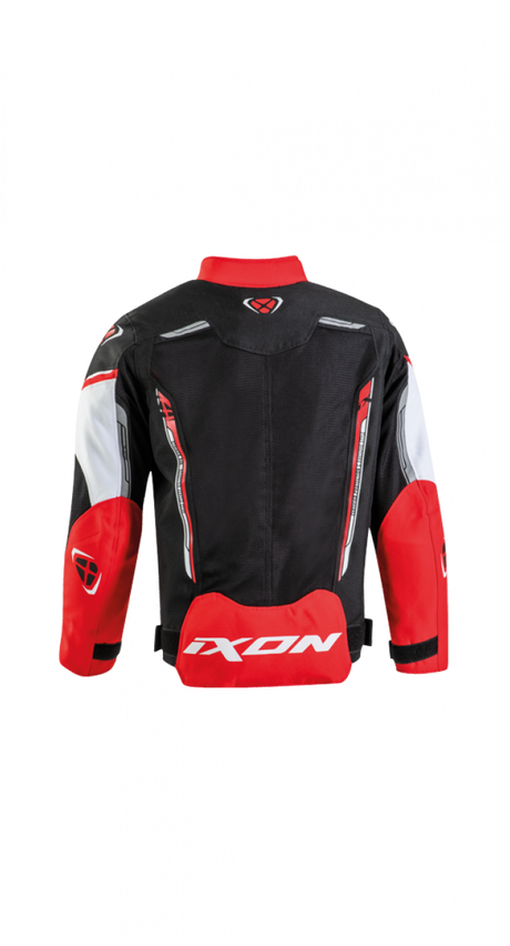 Ixon Striker Air Black/White/Red Kids Textile Jacket - EasyR
