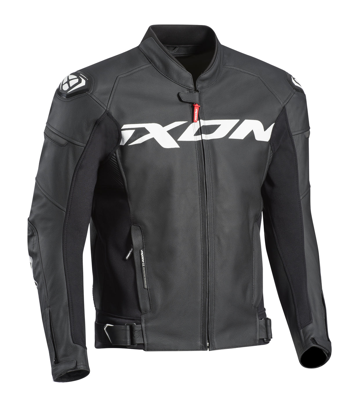 Ixon Sparrow Black/White Leather Jacket - EasyR