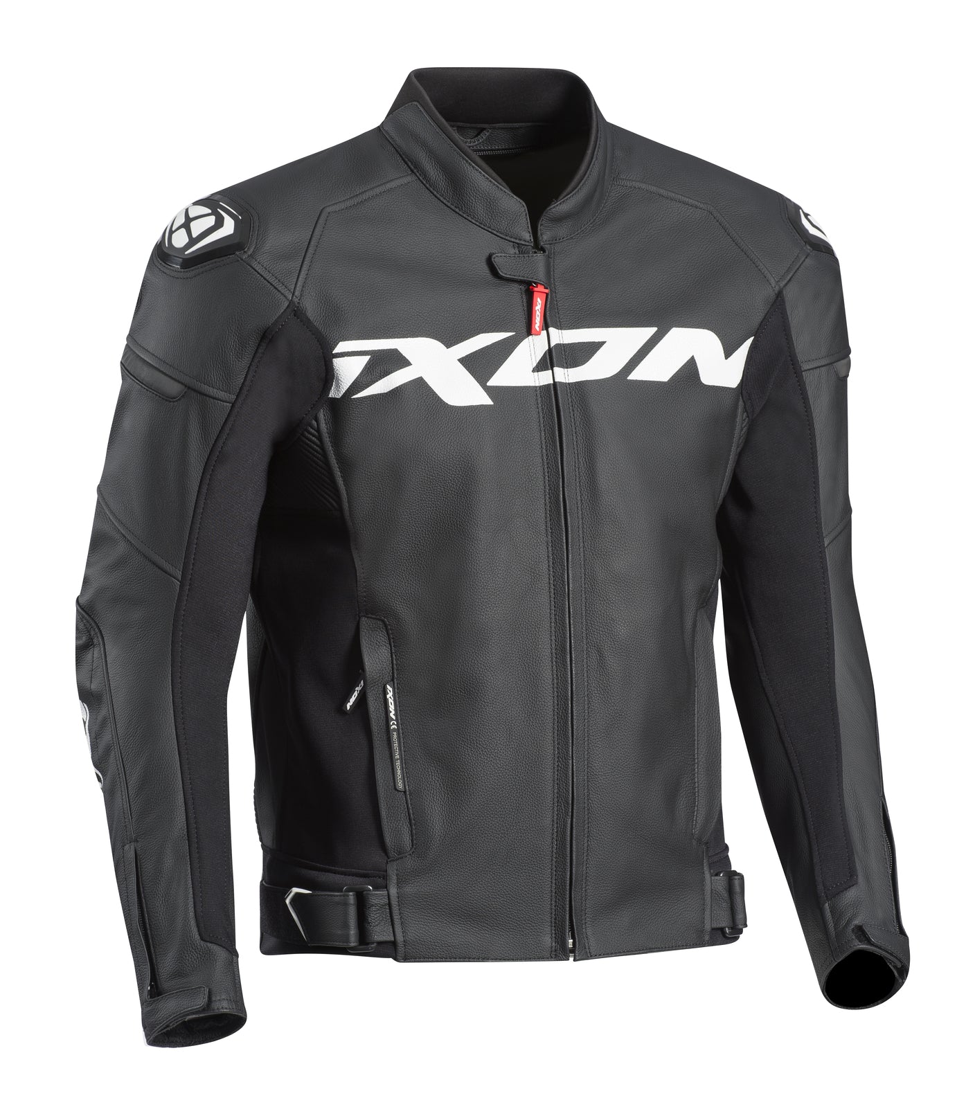 Ixon Sparrow Black/White Leather Jacket - EasyR