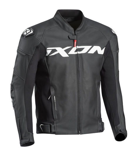 Ixon Sparrow Black/White Leather Jacket - EasyR