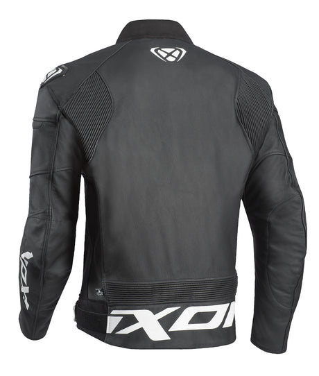 Ixon Sparrow Black/White Leather Jacket - EasyR