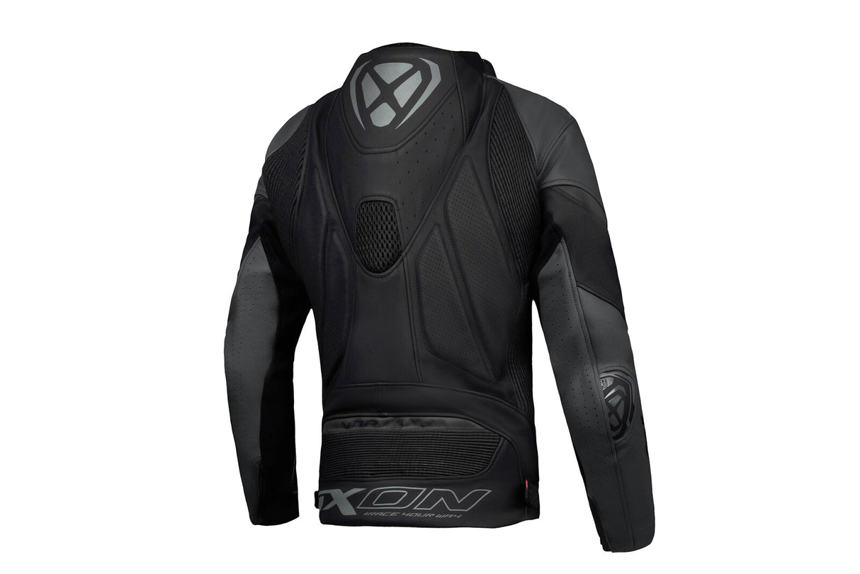 Ixon Vortex 3 Black Leather Jacket - EasyR