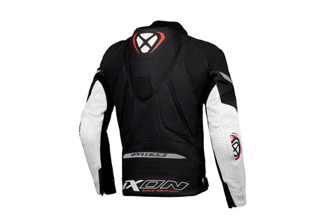 Ixon Vortex 3 Black/White Leather Jacket - EasyR