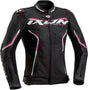 Ixon Trinity Lady Black/White/Fuchsia Womens Leather Jacket - EasyR