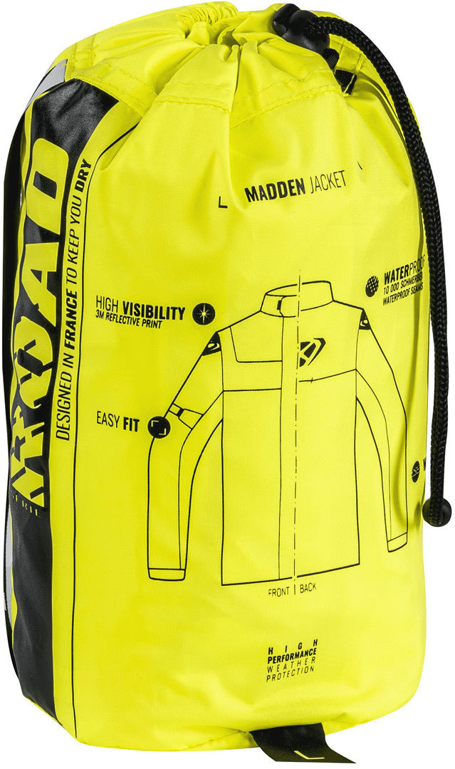 Ixon Madden Bright Yellow/Black Rain Jacket - EasyR