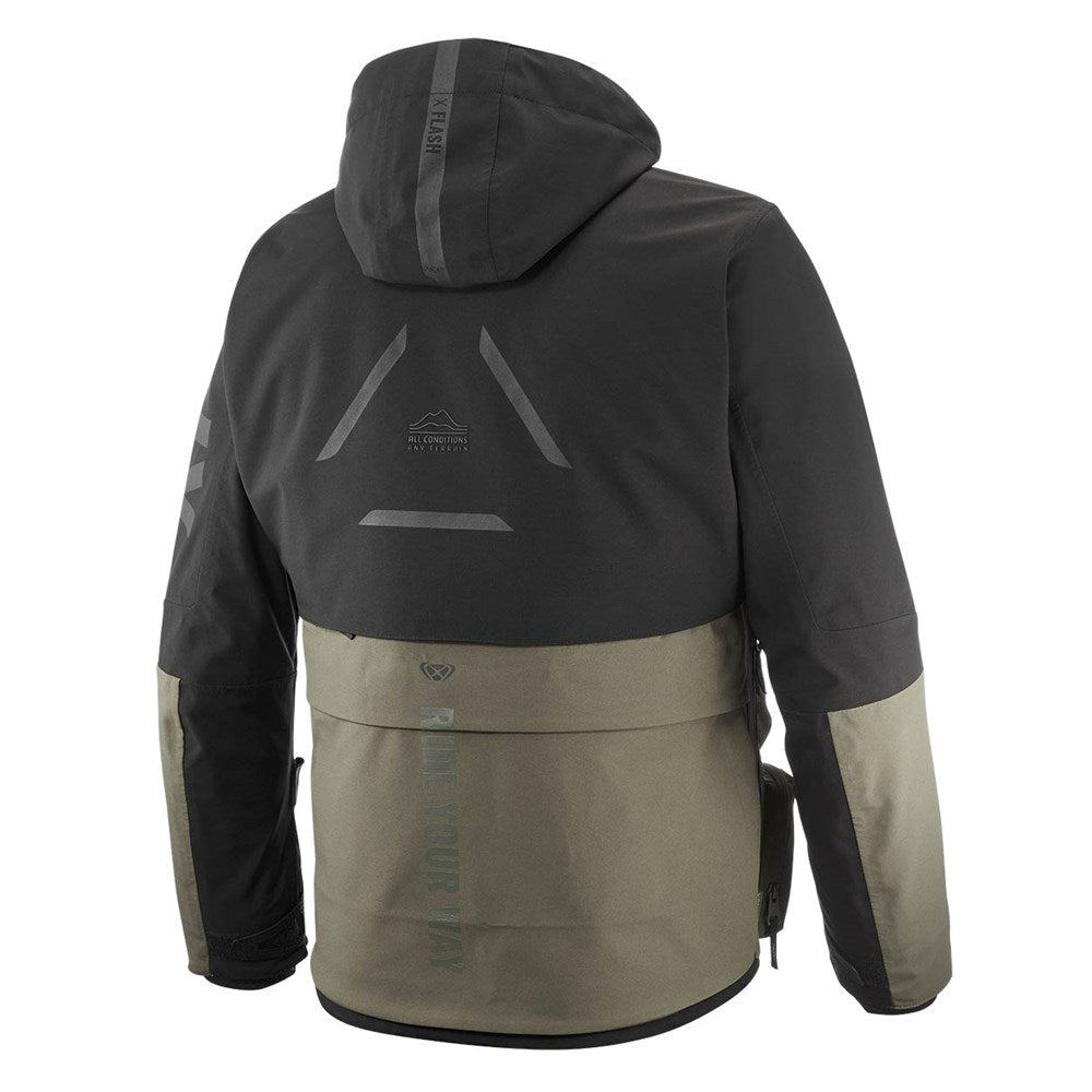 Ixon Etna Khaki/Black Textile Hoodie Jacket