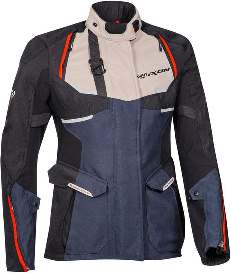 Ixon Eddas Lady Grey/Navy/Black Textile Womens Jacket - EasyR