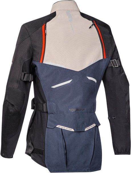 Ixon Eddas Lady Grey/Navy/Black Textile Womens Jacket - EasyR