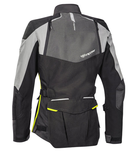 Ixon Balder Black/Grey/Bright Yellow Textile Womens Jacket - EasyR