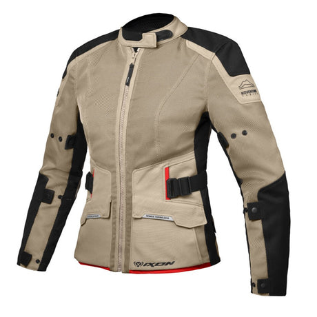 Ixon M-Njord Lady Sand/Black/Red Womens Jacket - EasyR
