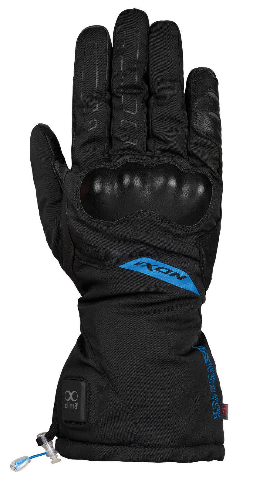 Ixon IT-Yuga Black/Blue Heated Gloves - EasyR