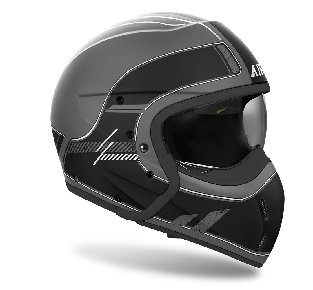 Airoh J110 Raster Matte Black Helmet