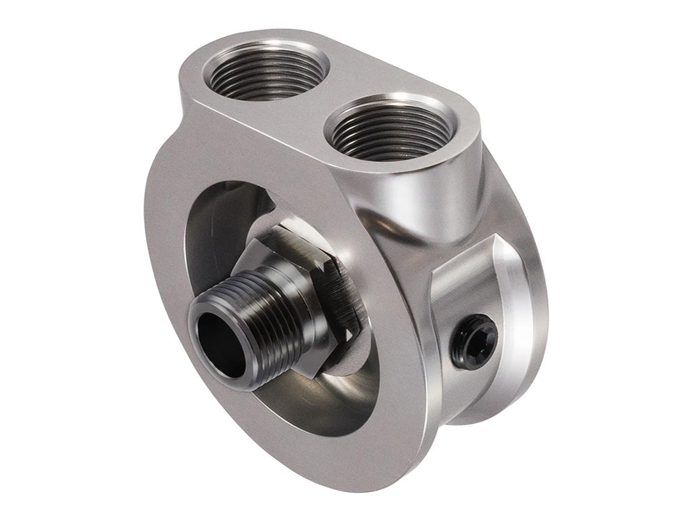 Jagg Oil Coolers JAG-4500 Oil Cooler Adaptor w/By-Pass for Harley-Davidson Evolution Big Twin 84-99/Sportster 86-21 & Buell Models