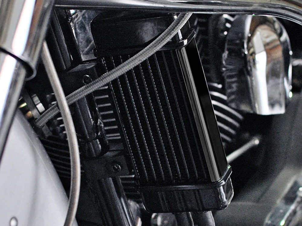 Jagg Oil Coolers JAG-770-2000 10-Row Vertical Wideline Oil Cooler Kit for Harley-Davidson Softail 18-Up