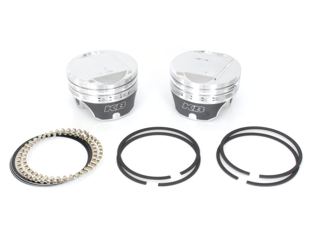 Keith Black Pistons KB920C.010 +.010" Dome Top Pistons w/9.5:1 Compression Ratio for Harley-Davidson Big Twin 84-99