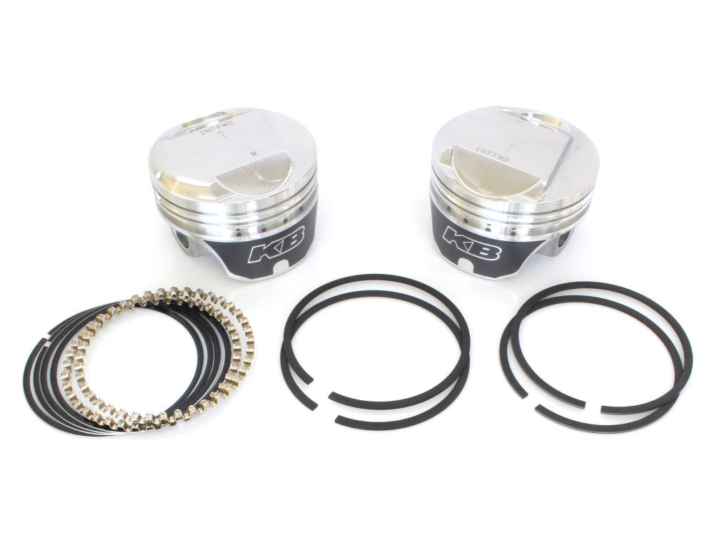 Keith Black Pistons KB921C.010 +.010" Dome Top Pistons w/10.5:1 Compression Ratio for Harley-Davidson Big Twin 84-99