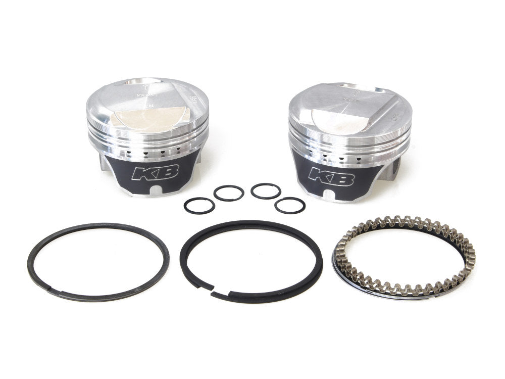 Keith Black Pistons KB921C.020 +.020" Dome Top Pistons w/10.5:1 Compression Ratio for Harley-Davidson Big Twin 84-99