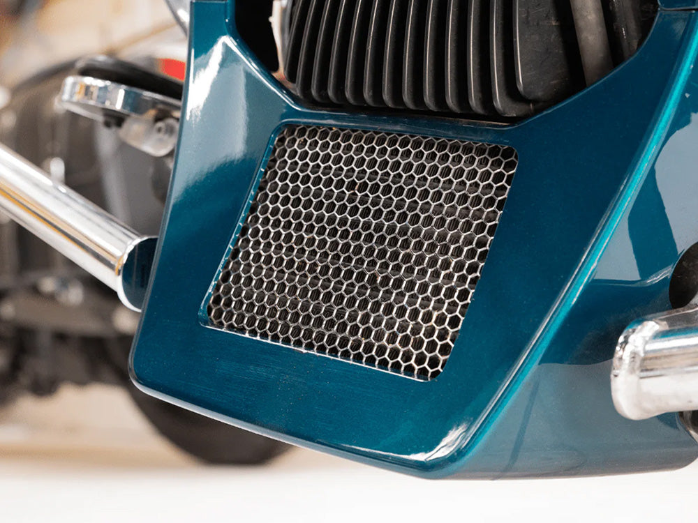 Klock Werks KKC-0713-0256 Oil Cooler Guard Chrome for most Harley-Davidson Touring 17-24