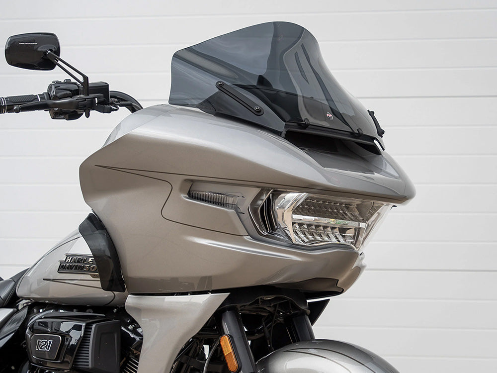 Klock Werks KKC-2310-0848 12" Pro-Touring Flare Windshield Dark Smoke for Harley-Davidson CVO Road Glide 23-Up/Road Glide 24-Up