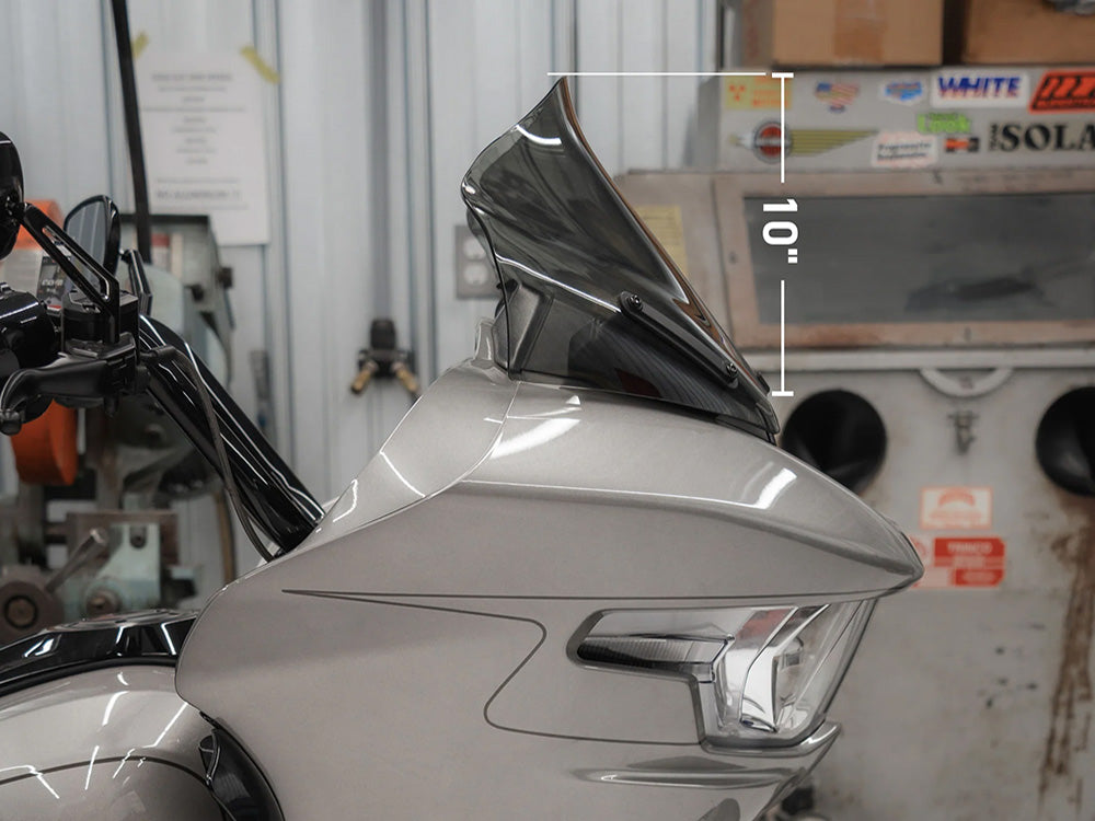 Klock Werks KKC-2310-0848 12" Pro-Touring Flare Windshield Dark Smoke for Harley-Davidson CVO Road Glide 23-Up/Road Glide 24-Up