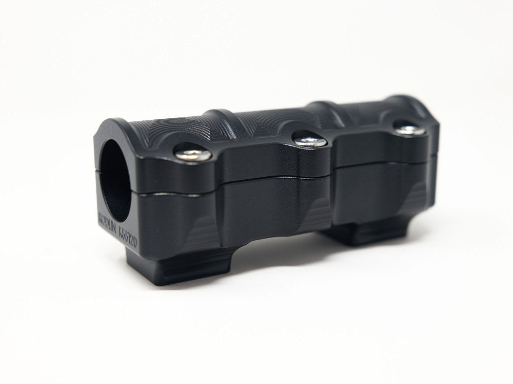 Kodlin KM-K55120 1.5" Straight One Piece Big Block Riser Kit Black for 1.25" Handlebar