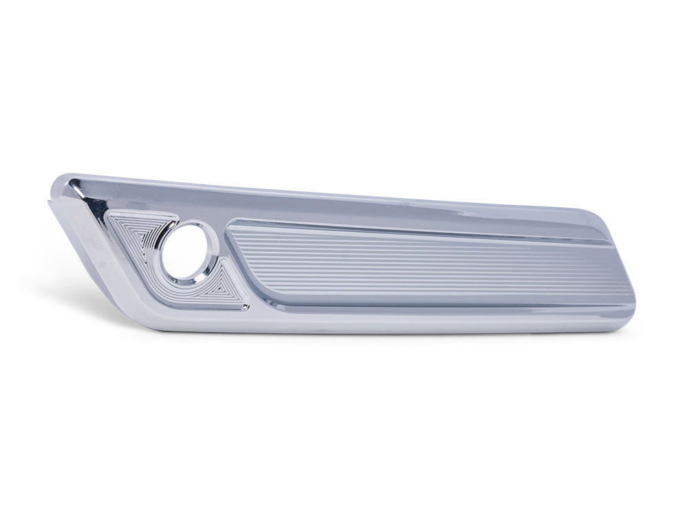 Kodlin KM-K59491 New Style Saddlebag Latch Covers Chrome for CVO Touring 23-Up/Street Glide/Road Glide 24-Up