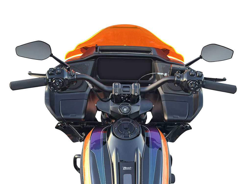 Kodlin KM-KUS55133 10" Pullback Accent Pro Riser Kit Black for 1.25" Handlebars