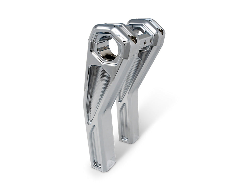 Kodlin KM-KUS55136 8" Pullback Accent Pro Riser Kit Chrome for 1.25" Handlebars
