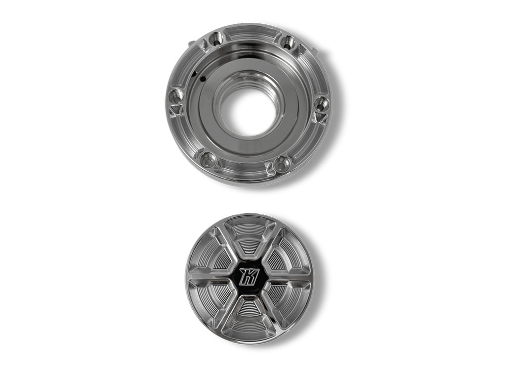 Kodlin KM-KUS61201 Ascent Pro Fuel Cap Chrome for Harley-Davidson CVO Touring 23-Up/Street Glide/Road Glide 24-Up/Touring 25-Up