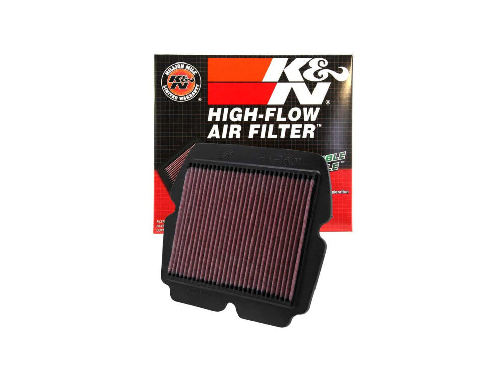 K&N Filters KN-HA-1801 High-Flow Air Filter Element for Honda Goldwing 01-17