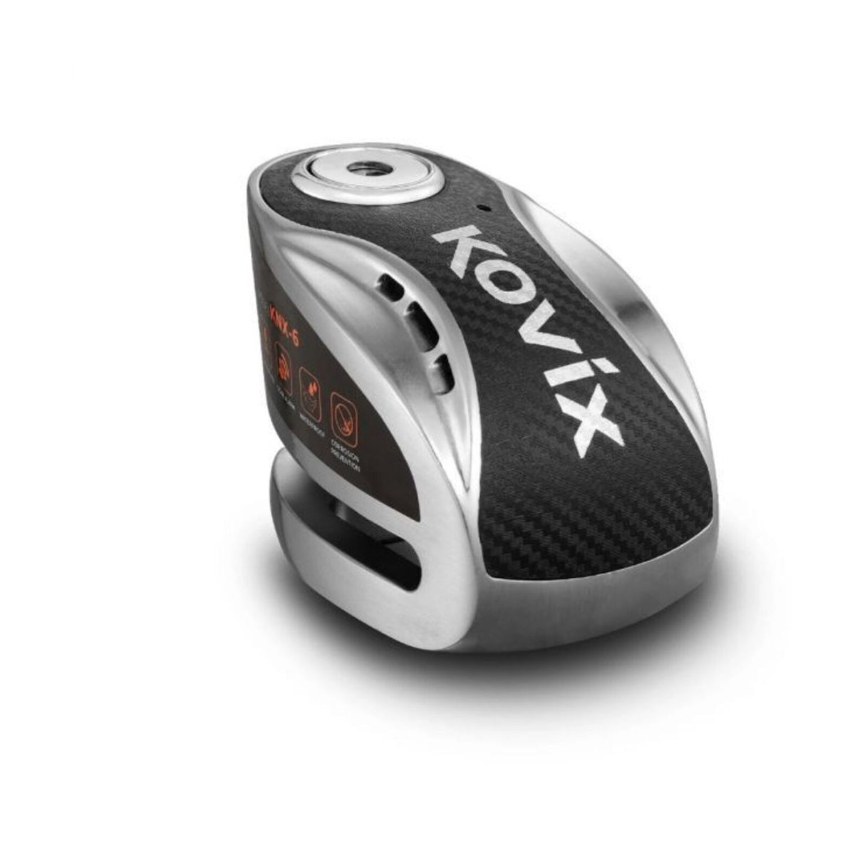 Kovix KNX10 Alarm Disc Lock Brushed Metal w/Reminder Cable