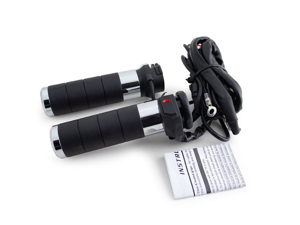 Koso KOS-AX118010 Apollo-X Heated Grips Black for Harley-Davidson Big Twin 08-24 w/Throttle-By-Wire