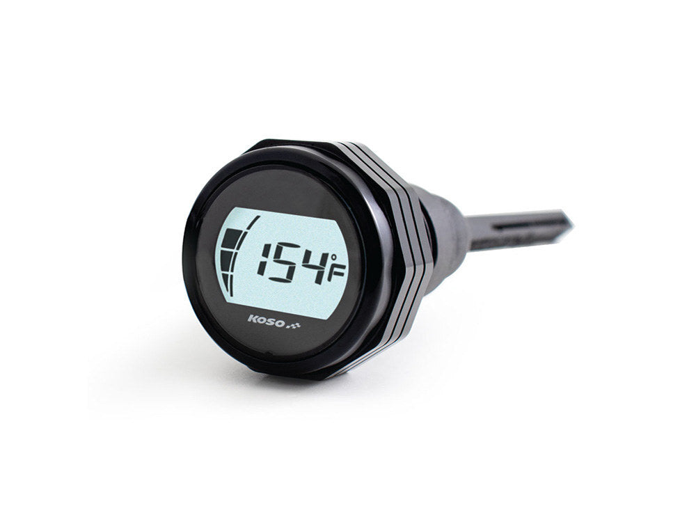 Koso KOS-BA053101 HD Oil Temperature & Level Dipstick Black for Harley-Davidson Touring 17-24