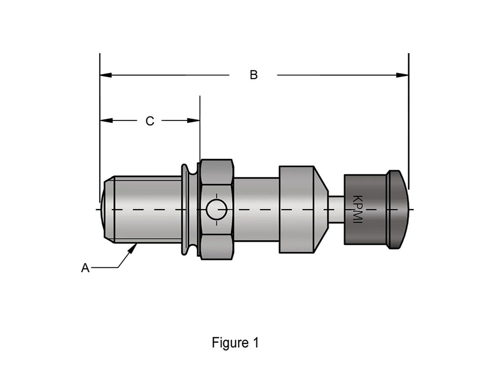 Kibblewhite KPM-20-21260 Compression Release Valves (Overall Length = 1.750" x Thread Length = 0.500")(Pair)