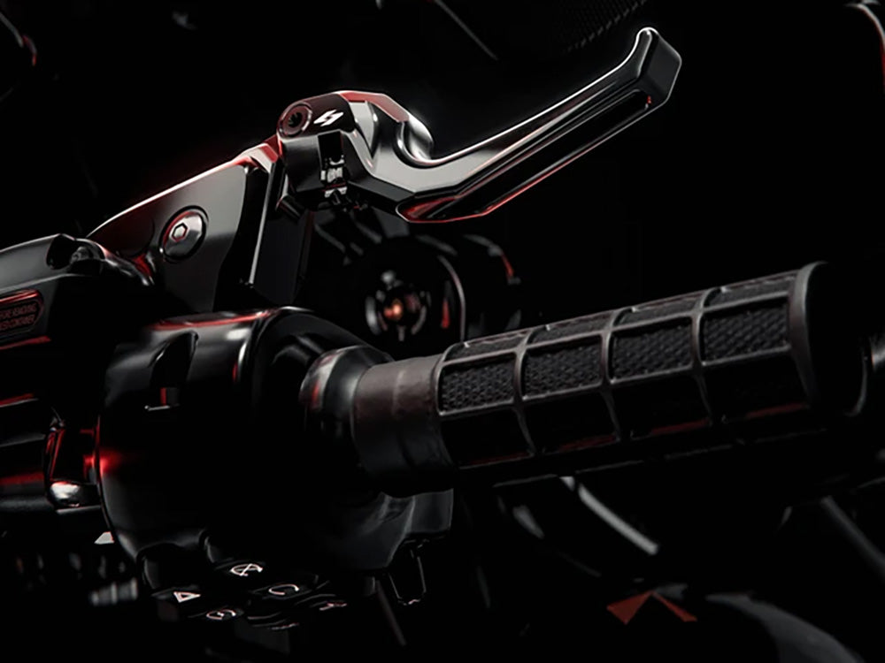Kraus Motor Co KRA-ST-HC-23-B Talon Adjustable Levers Black for most Harley-Davidson Touring 21-24 w/Cable Clutch