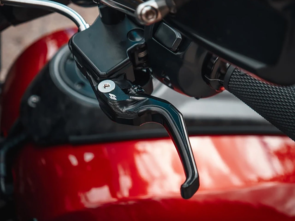 Kraus Motor Co KRA-ST-HC-24-B Talon Adjustable Levers Black for Harley-Davidson CVO Touring 23-Up/Street Glide/Road Glide 24-Up