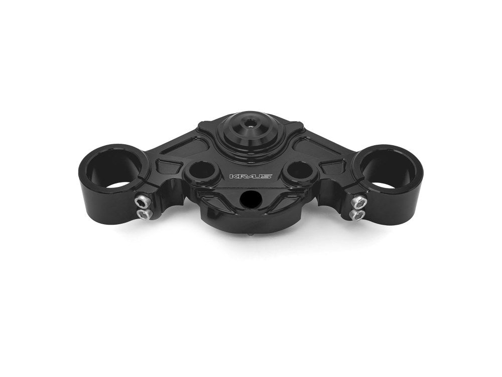Kraus Motor Co KRA-ST-TT-14-B Wolf One Billet Bagger Top Clamp Black for Harley-Davidson Road Glide 15-23