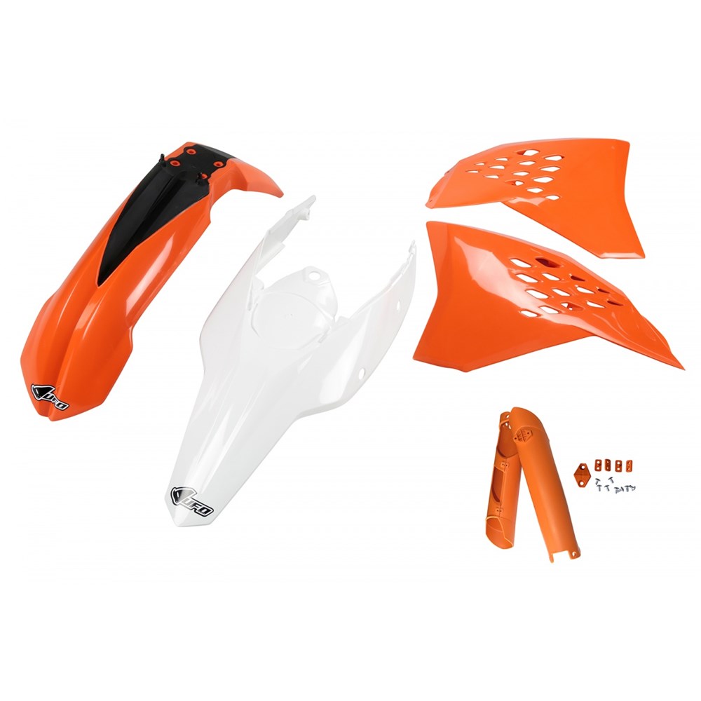 UFO Full Plastics Kit OEM 2011 Colours for KTM EXC 125/EXC 200/EXC 250/EXC 300/EXC-F 250/EXC-F 450 09-11/EXC-F 350/EXC-F 500 2011