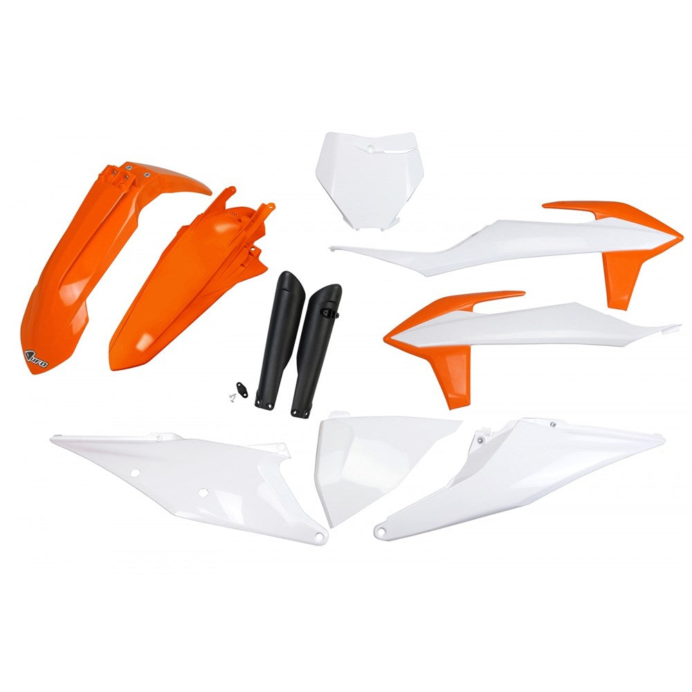 UFO Full Plastics Kit OEM 2021 Colours for KTM SX 125/SX 150/SX 250/SX-F 250/SX-F 350/SX-F 450/XC-F 250/XC-F 350/XC-F 450 19-22/XC 125 20-22/XC 250/XC 300 2019