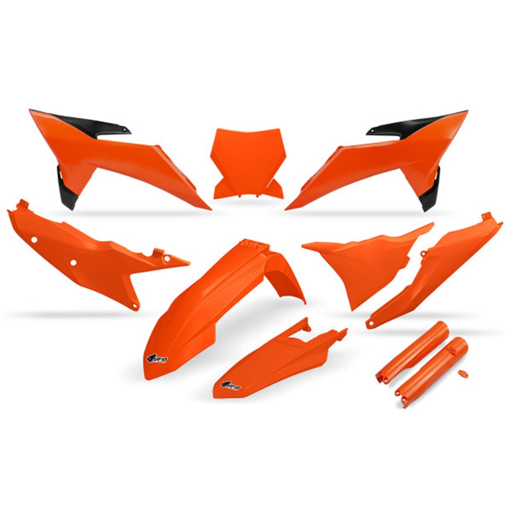 UFO Full Plastics Kit OEM Colours for KTM SX 150/SX-F 350/SX 300/XC 125/XC-F 350 2025/SX 250/SX 125/SX-F 450/SX-F 250/XC-F 250/XC 250/XC 300/XC-F 450 25-26