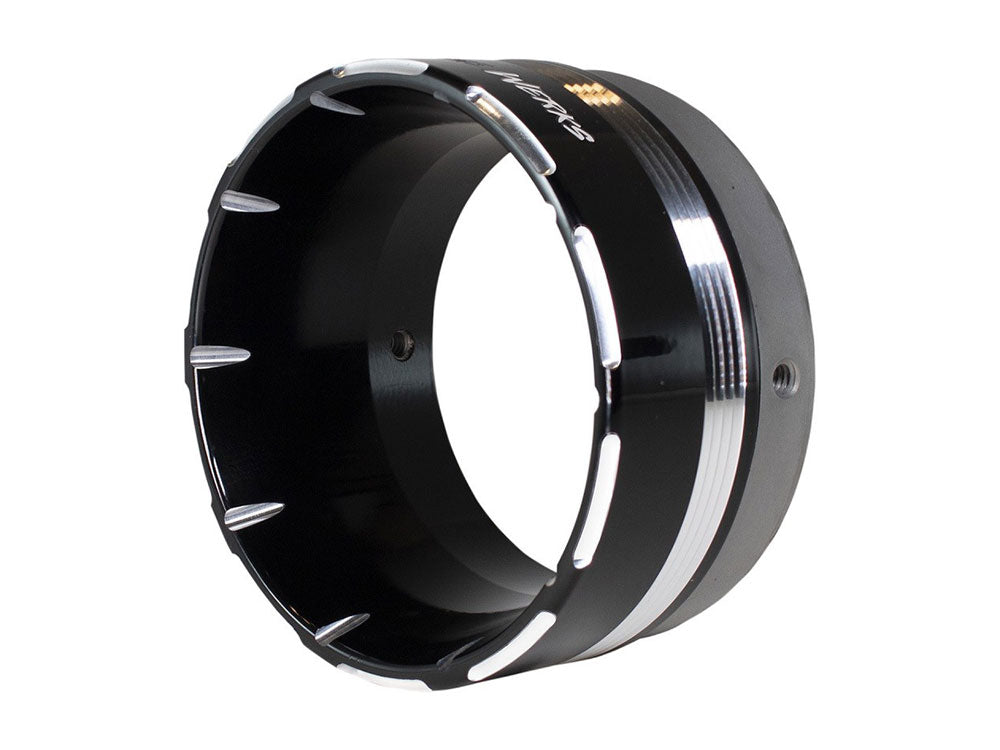 Khrome Werks KW200709P Tracer Straight Cut Billet End Cap Black for Khrome Werks 4.5" Exhausts & Mufflers